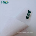 Polyester Cotton Mixed White Woven Shirt Collar Fusing Interlining Fabric for Formal Shirt